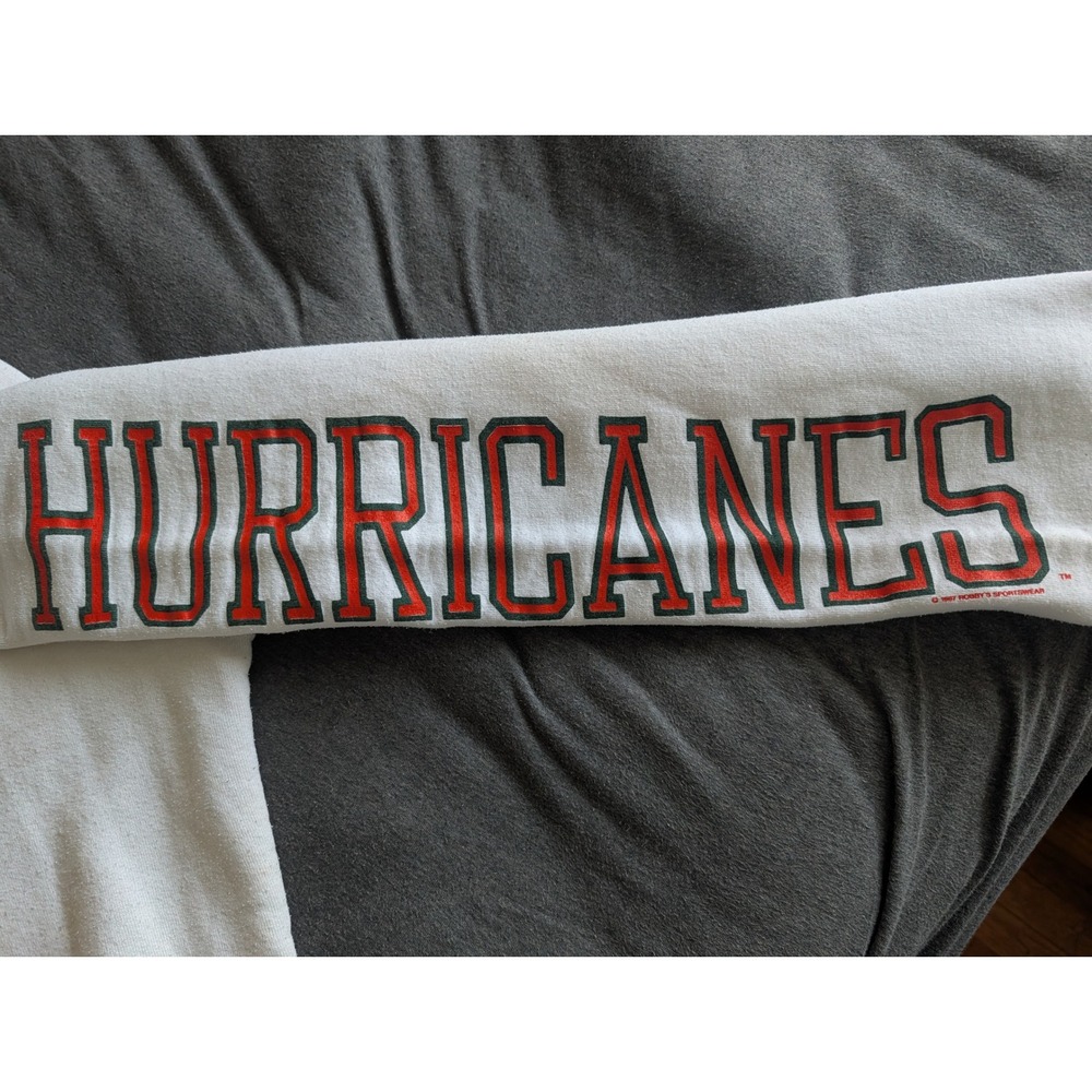 Vintage 1967 Miami Hurricanes Russell Athletic Sweatpants White Mens Medium USA